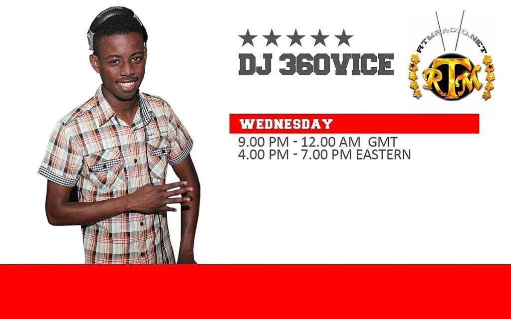 RTMRADIO.NET show flyer for DJ 360Vice