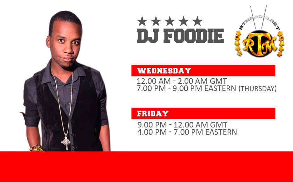RTMRADIO.NET show flyer for DJ Foodie