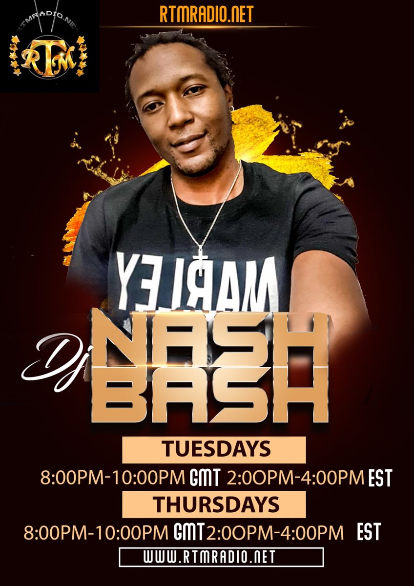 RTMRADIO.NET show flyer for DJ Nash Bash