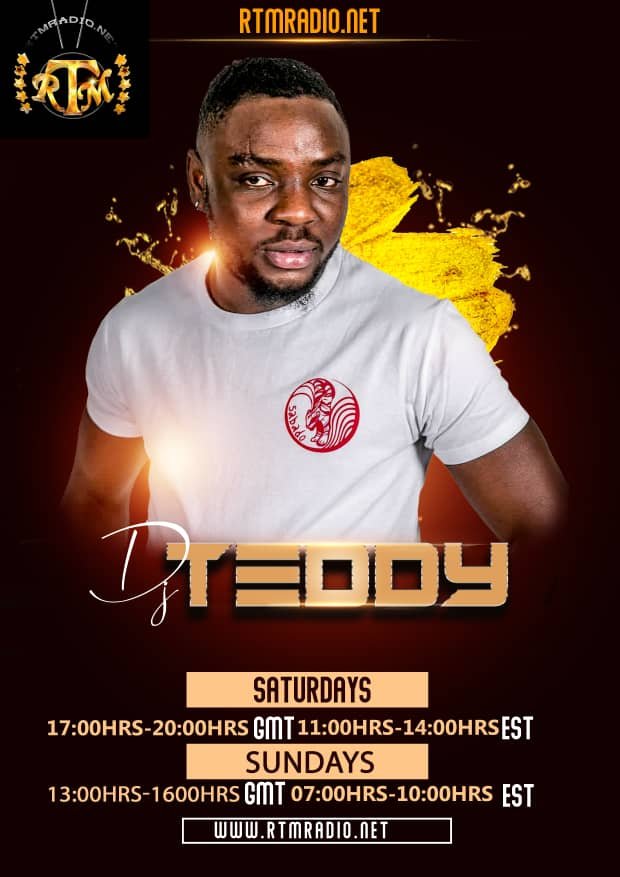 RTMRADIO.NET show flyer for DJ Teddy