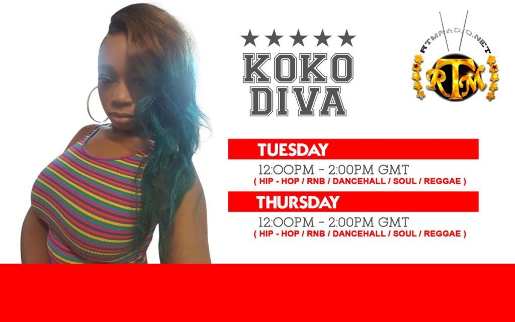 RTMRADIO.NET show flyer for Koko Diva
