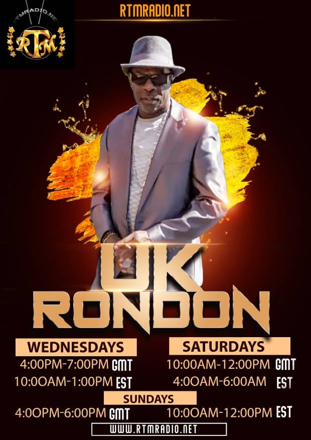 RTMRADIO.NET show flyer for UK Rondon